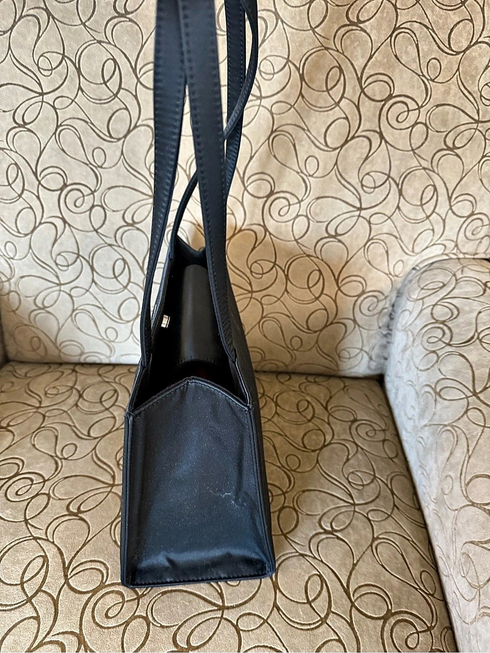Vintage Kate Spade Sam Bag Black Nylon Tote Y2K Early 2000s Near Mint - Picture 6 of 14